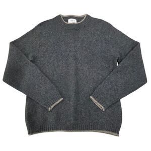 Citation Club by Puritan Wool Men's Crewneck Pullover Sweater Green/Tan size 42